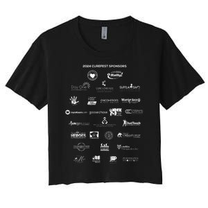 Curefest For Childhood Cancer 2024 Design 3 For Dark Fabric Women's Crop Top Tee