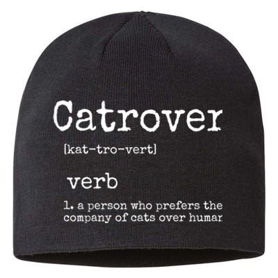 Catrovert Funny Cat Lover Sustainable Beanie