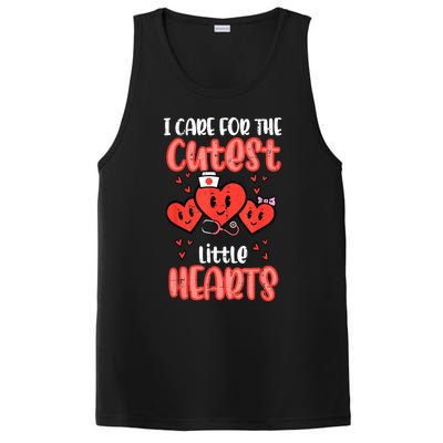 Care For Cutest Little Hearts Nurse Valentines Day Nursing PosiCharge Competitor Tank