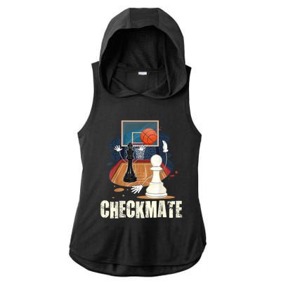 Checkmate Funny Chess Lovers Novelty Gifts Boy Ladies PosiCharge Tri-Blend Wicking Draft Hoodie Tank