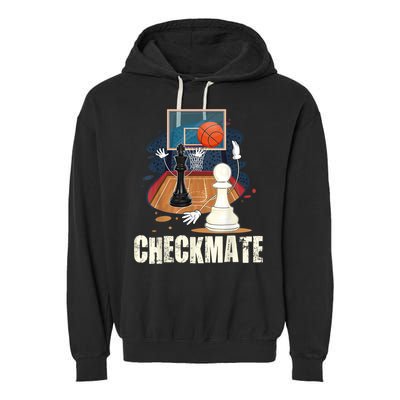 Checkmate Funny Chess Lovers Novelty Gifts Boy Garment-Dyed Fleece Hoodie