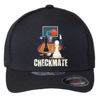 Checkmate Funny Chess Lovers Novelty Gifts Boy Flexfit Unipanel Trucker Cap