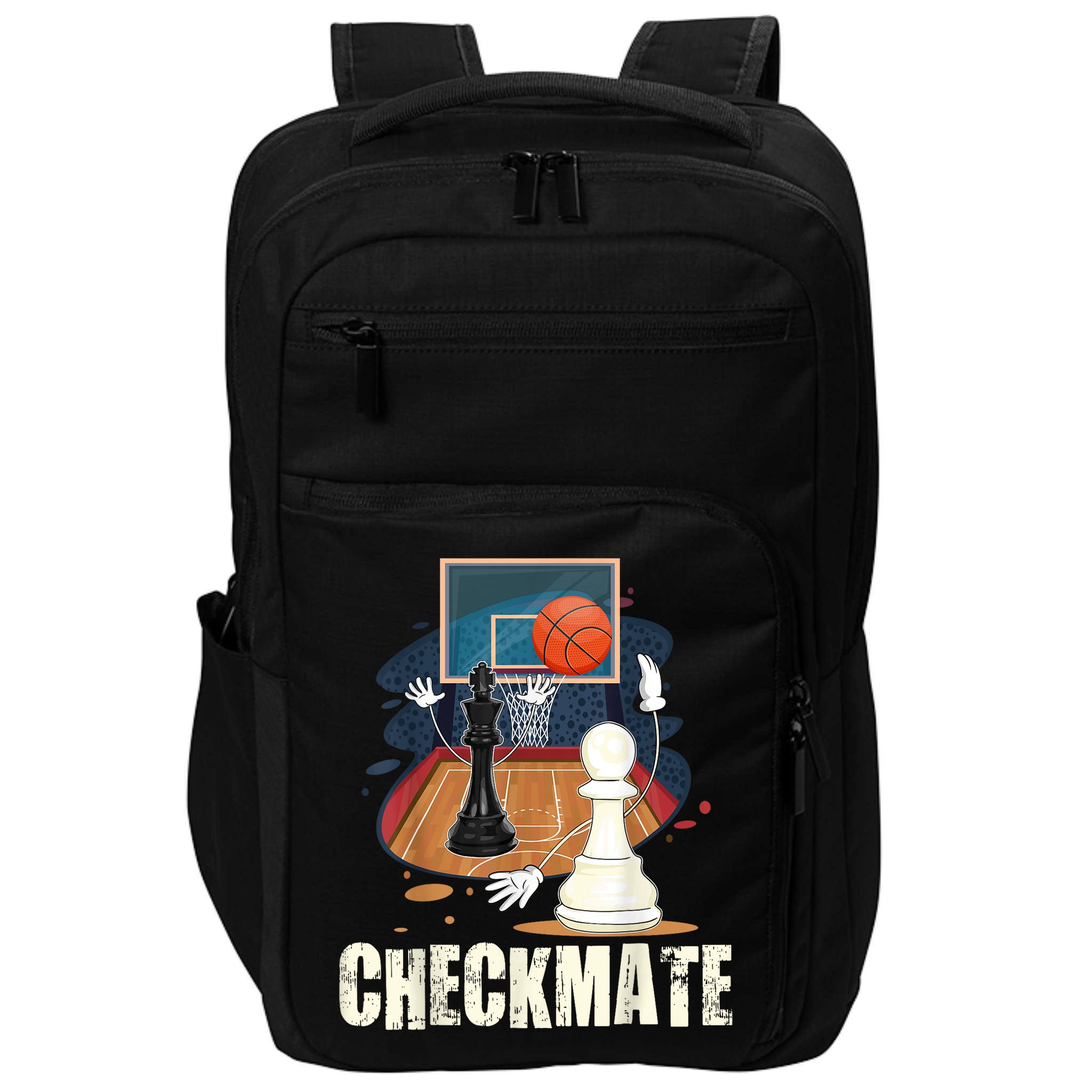 Checkmate Funny Chess Lovers Novelty Gifts Boy Impact Tech Backpack