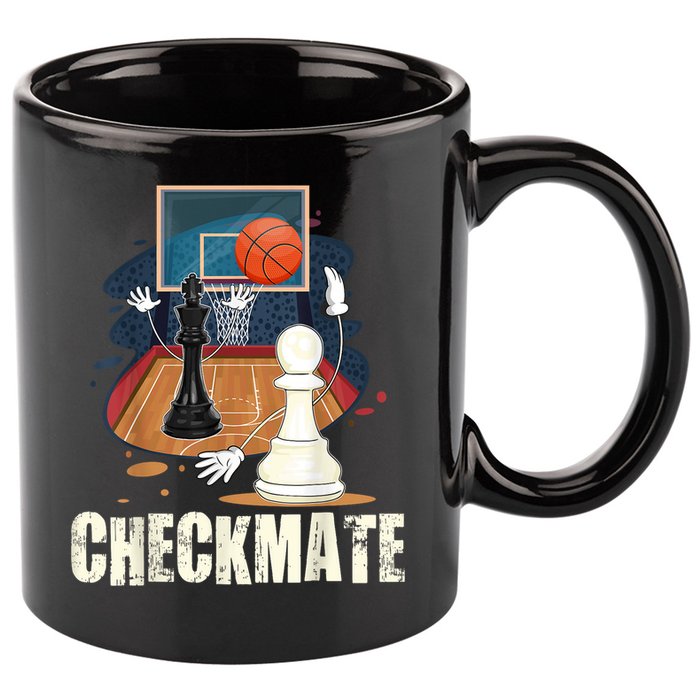 Checkmate Funny Chess Lovers Novelty Gifts Boy 11oz C Handle Ceramic Mug
