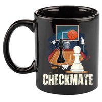 Checkmate Funny Chess Lovers Novelty Gifts Boy 11oz C Handle Ceramic Mug