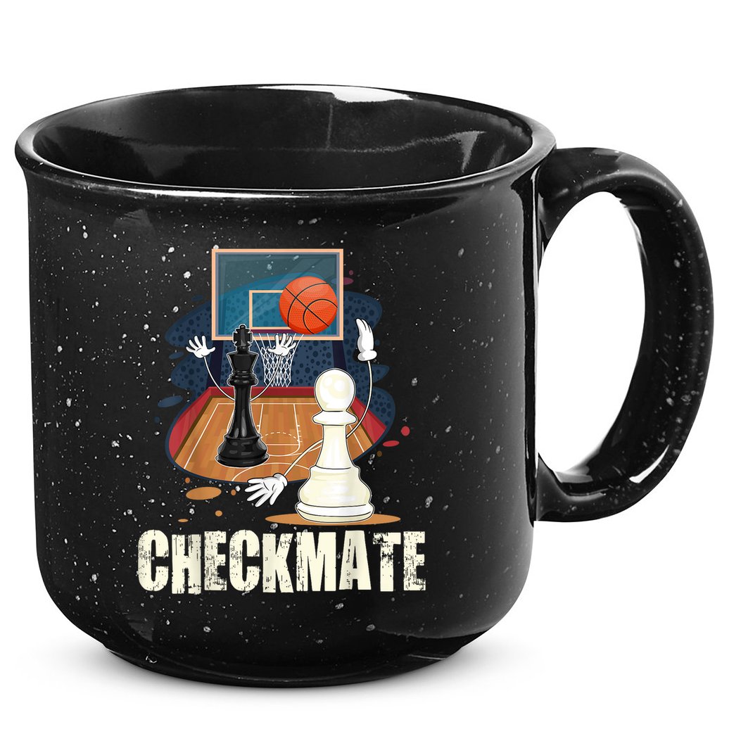 Checkmate Funny Chess Lovers Novelty Gifts Boy 15oz Campfire Ceramic Mug