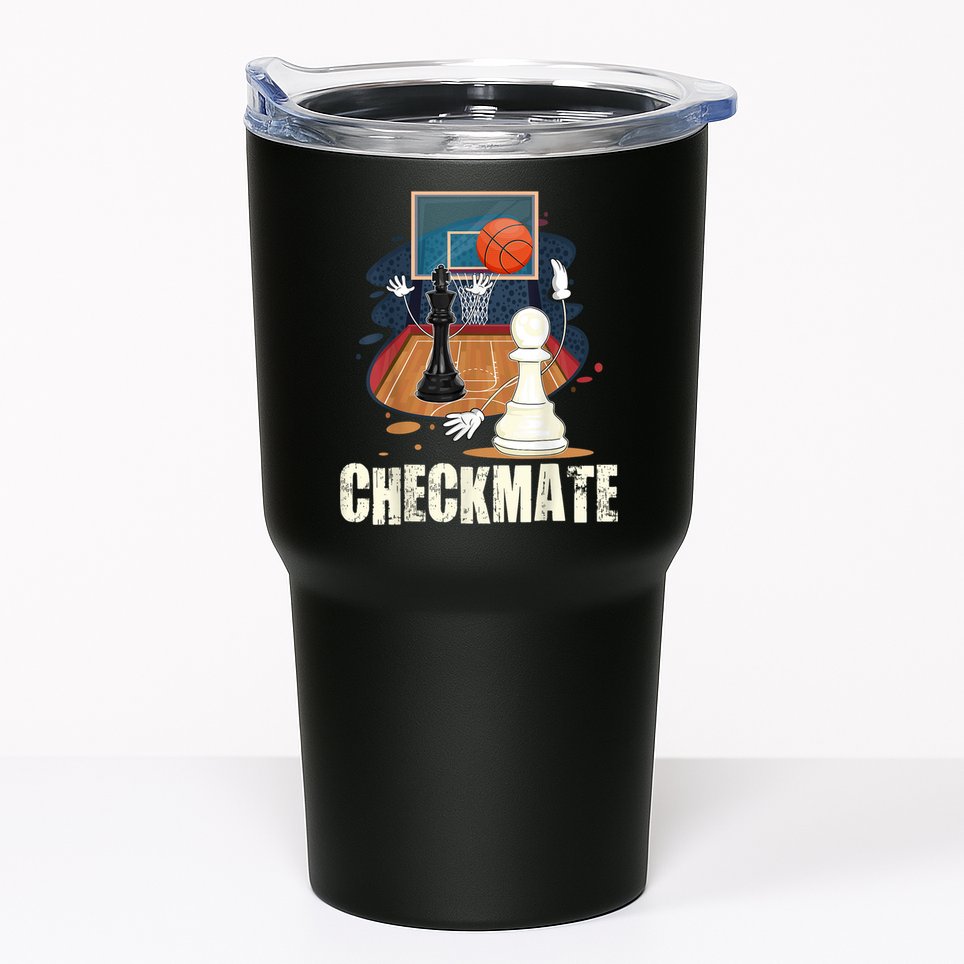 Checkmate Funny Chess Lovers Novelty Gifts Boy Tumbler