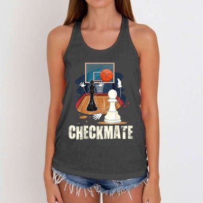 Checkmate Funny Chess Lovers Novelty Gifts Boy Women's Knotted Racerback Tank