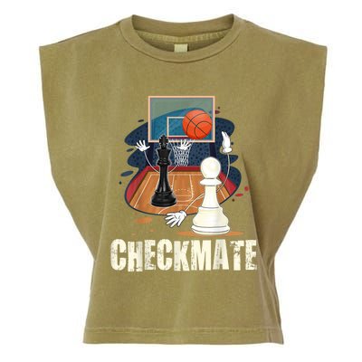 Checkmate Funny Chess Lovers Novelty Gifts Boy Garment-Dyed Women's Muscle Tee