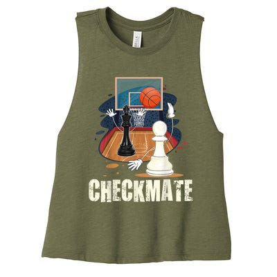 Checkmate Funny Chess Lovers Novelty Gifts Boy Women's Racerback Cropped Tank