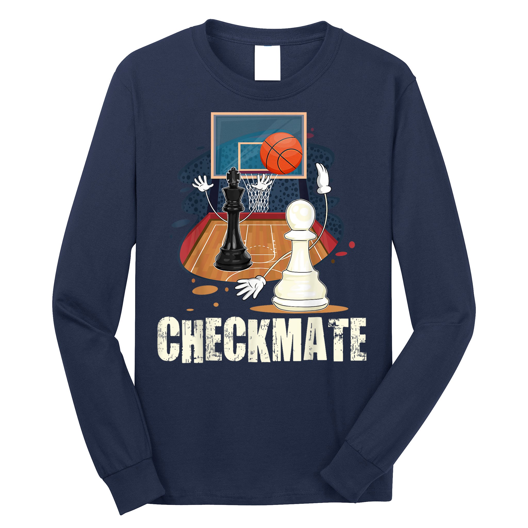 Checkmate Funny Chess Lovers Novelty Gifts Boy Long Sleeve Shirt