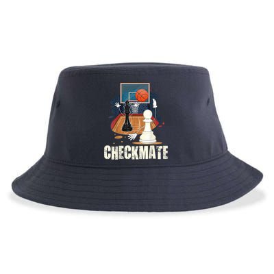Checkmate Funny Chess Lovers Novelty Gifts Boy Sustainable Bucket Hat
