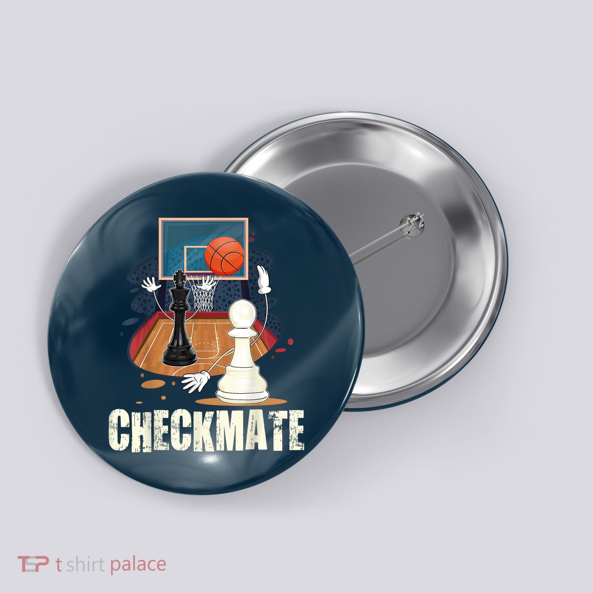 Checkmate Funny Chess Lovers Novelty Gifts Boy Button