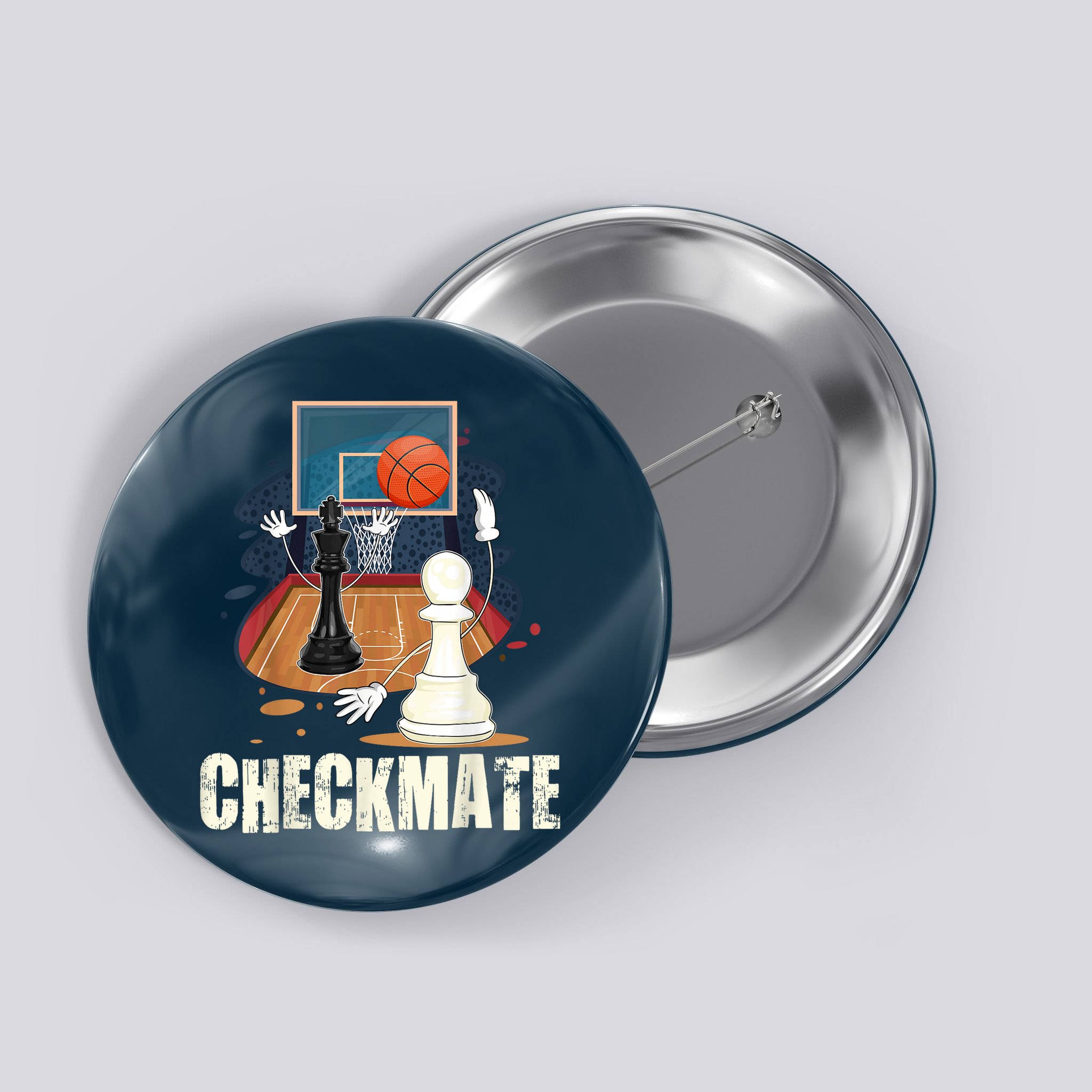 Checkmate Funny Chess Lovers Novelty Gifts Boy Button