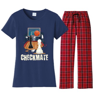 Checkmate Funny Chess Lovers Novelty Gifts Boy Women's Flannel Pajama Set