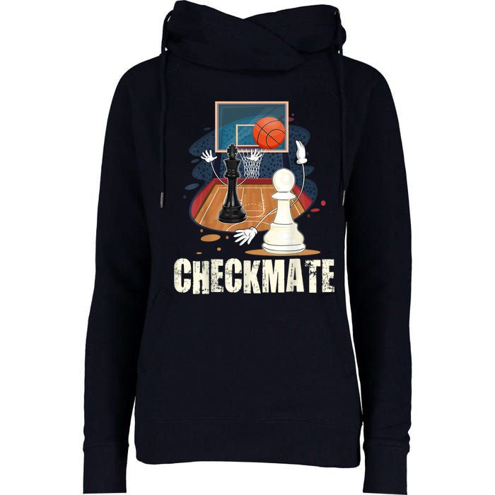 Checkmate Funny Chess Lovers Novelty Gifts Boy Womens Funnel Neck Pullover Hood