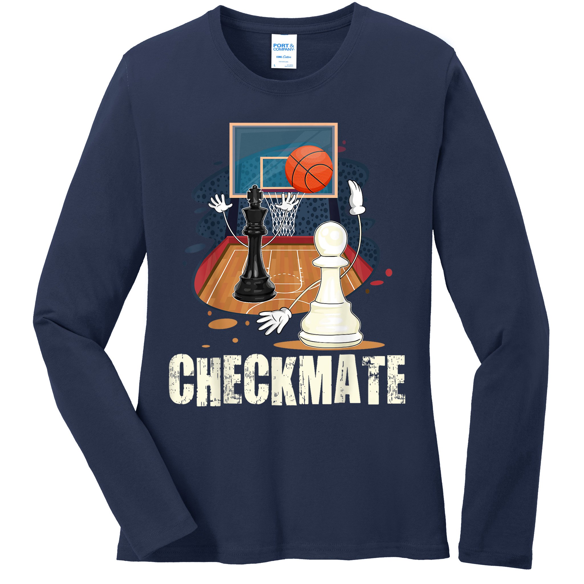 Checkmate Funny Chess Lovers Novelty Gifts Boy Ladies Long Sleeve Shirt