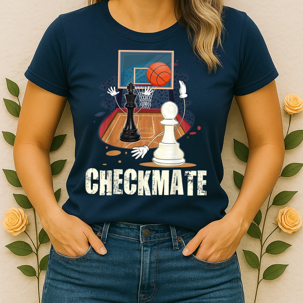 Checkmate Funny Chess Lovers Novelty Gifts Boy Womens T-Shirt