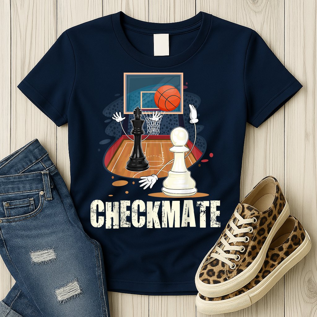 Checkmate Funny Chess Lovers Novelty Gifts Boy Womens T-Shirt