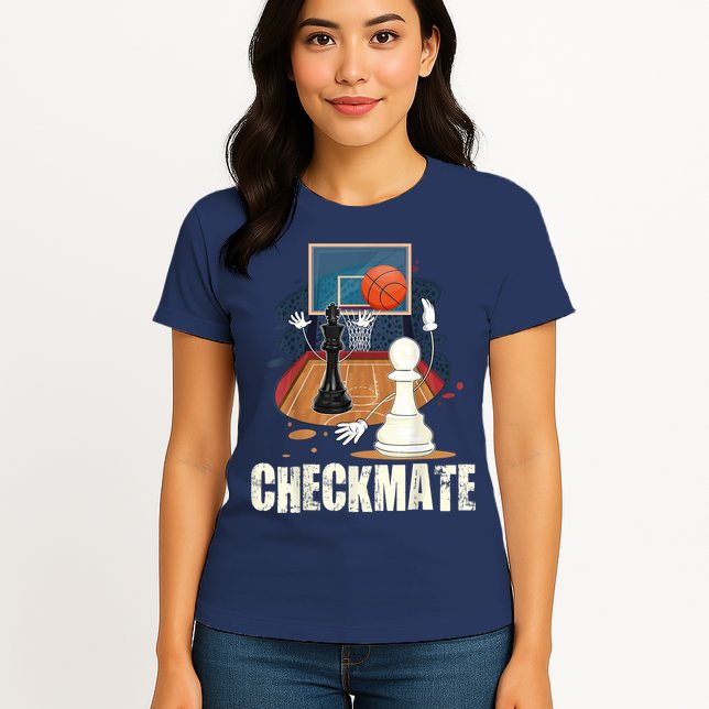 Checkmate Funny Chess Lovers Novelty Gifts Boy Womens T-Shirt