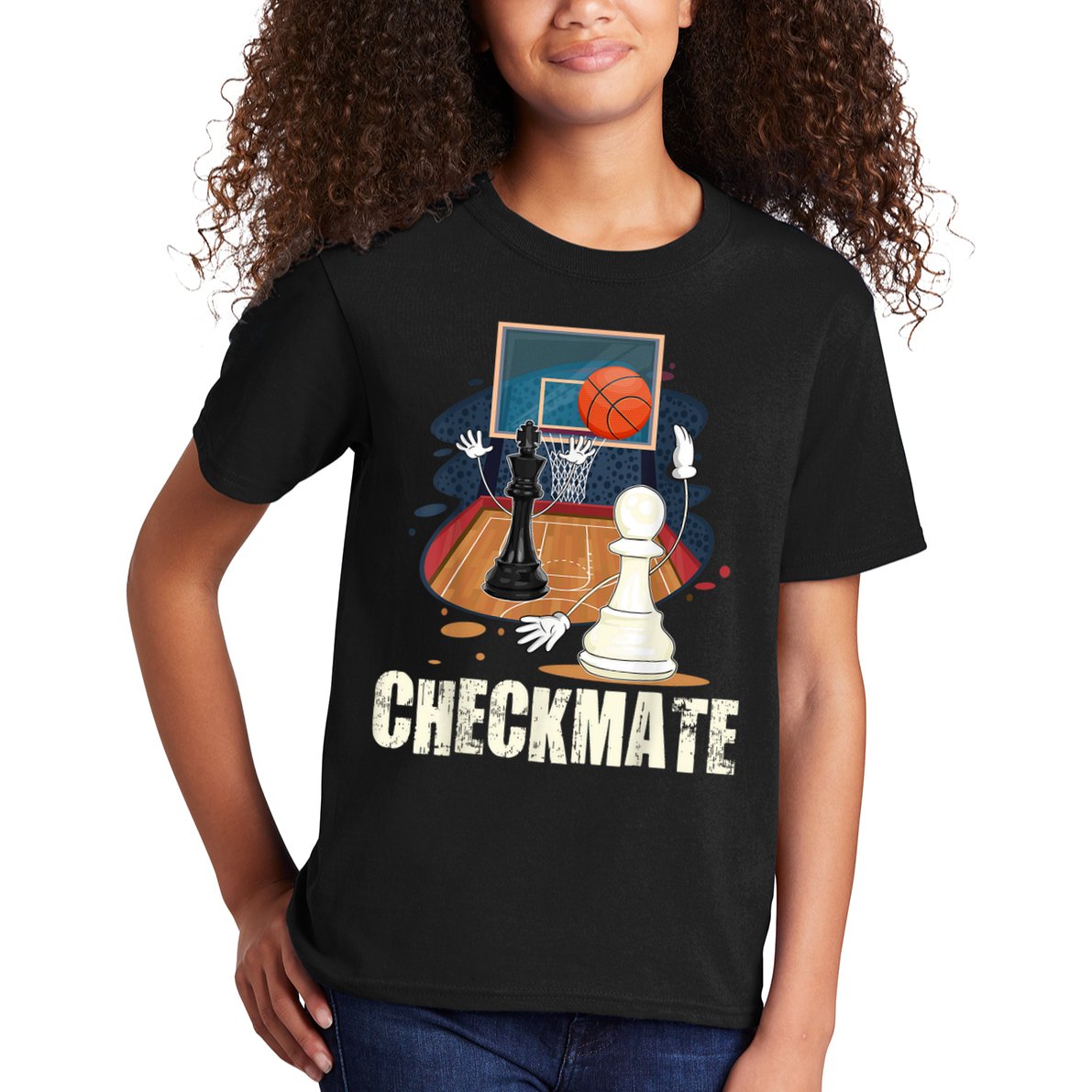 Checkmate Funny Chess Lovers Novelty Gifts Boy Kids T-Shirt