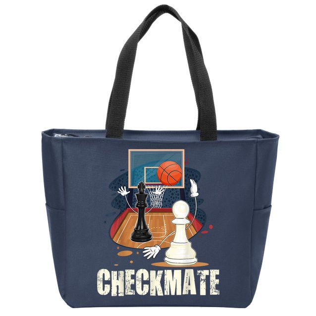 Checkmate Funny Chess Lovers Novelty Gifts Boy Zip Tote Bag