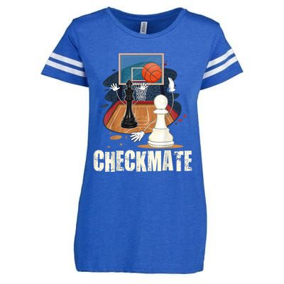 Checkmate Funny Chess Lovers Novelty Gifts Boy Enza Ladies Jersey Football T-Shirt