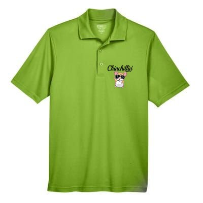 Chinchillin Funny Chinchilla Lovers Men's Origin Performance Pique Polo