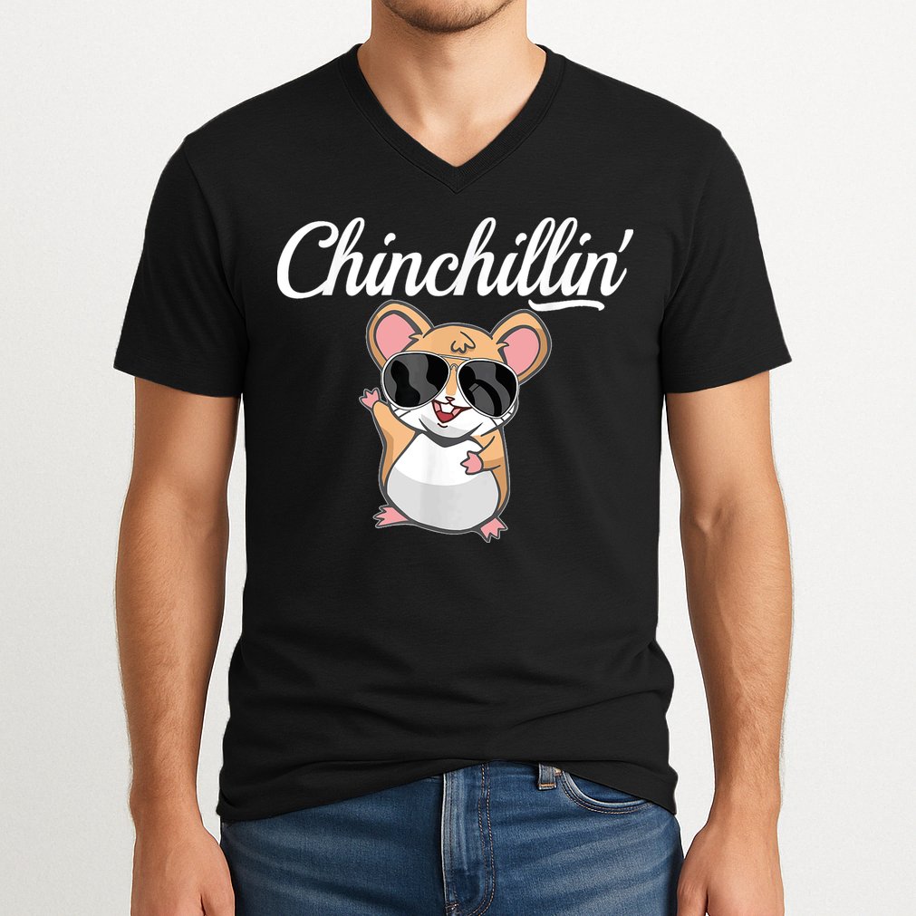 Chinchillin Funny Chinchilla Lovers V-Neck T-Shirt