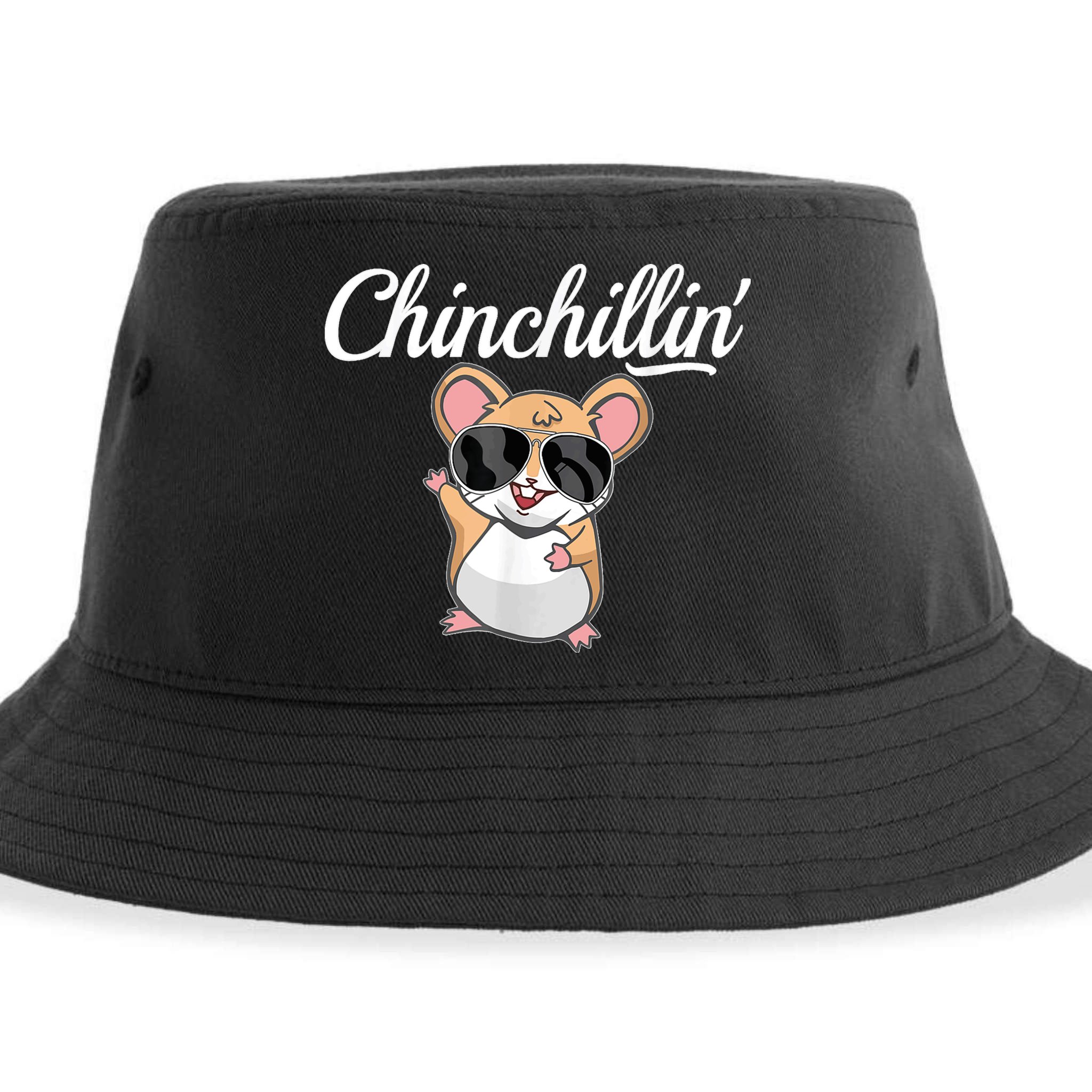 Chinchillin Funny Chinchilla Lovers Sustainable Bucket Hat