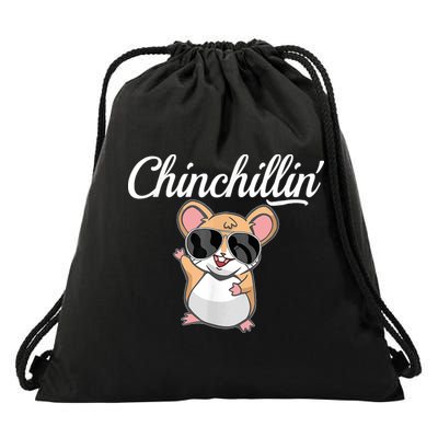 Chinchillin Funny Chinchilla Lovers Drawstring Bag