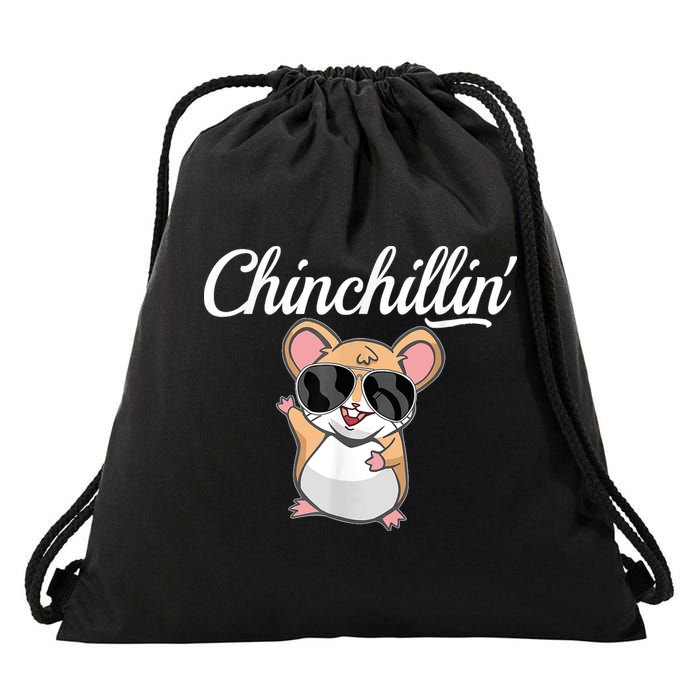 Chinchillin Funny Chinchilla Lovers Drawstring Bag