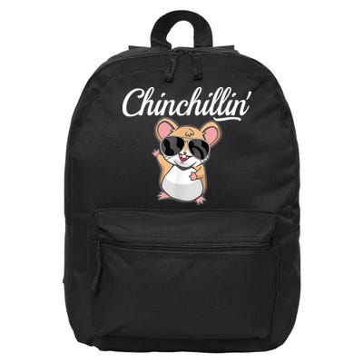 Chinchillin Funny Chinchilla Lovers 16 in Basic Backpack