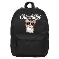Chinchillin Funny Chinchilla Lovers 16 in Basic Backpack