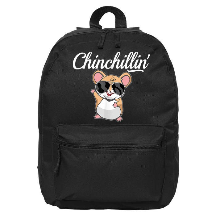 Chinchillin Funny Chinchilla Lovers 16 in Basic Backpack