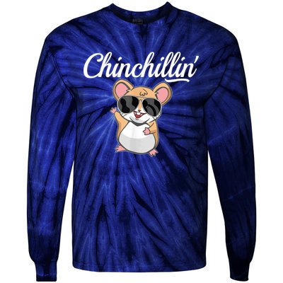 Chinchillin Funny Chinchilla Lovers Tie-Dye Long Sleeve Shirt