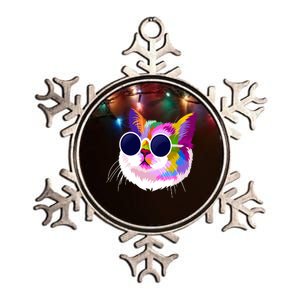 Cat Funny Cat Gift Wo Teess Girl Boy Metallic Star Ornament