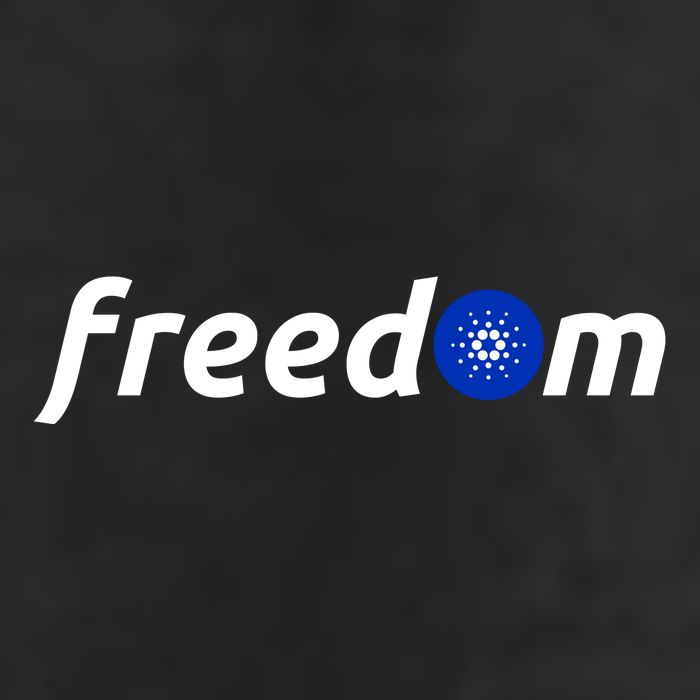 Cardano Freedom Cryptocurrency 7 Panel Mesh Trucker Snapback Hat