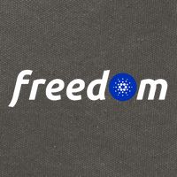 Cardano Freedom Cryptocurrency Cotton Canvas Backpack