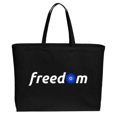 Cardano Freedom Cryptocurrency Cotton Canvas Jumbo Tote