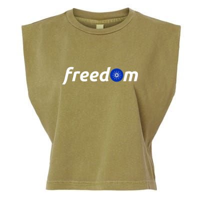 Cardano Freedom Cryptocurrency Garment-Dyed Women's Muscle Tee