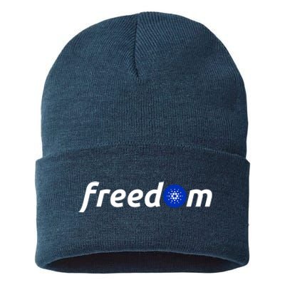 Cardano Freedom Cryptocurrency Sustainable Knit Beanie