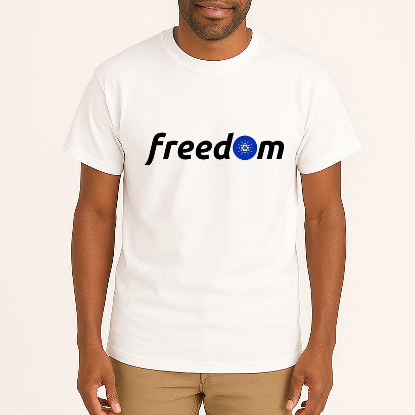 Cardano Freedom Cryptocurrency Tall T-Shirt