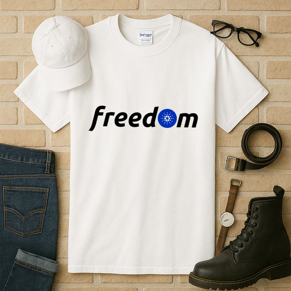 Cardano Freedom Cryptocurrency Tall T-Shirt