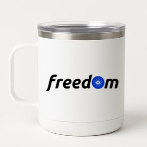 Cardano Freedom Cryptocurrency 12 oz Stainless Steel Tumbler Cup