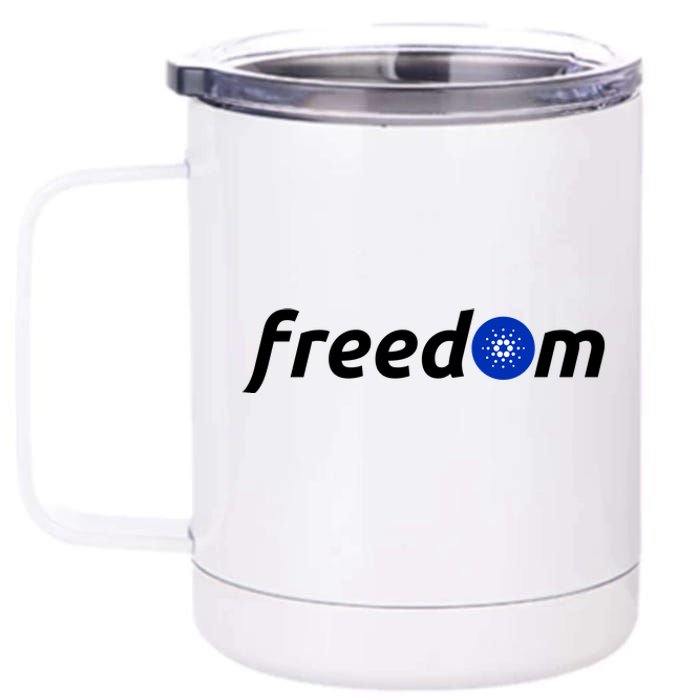 Cardano Freedom Cryptocurrency 12 oz Stainless Steel Tumbler Cup