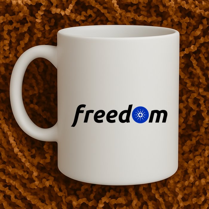 Cardano Freedom Cryptocurrency Mug