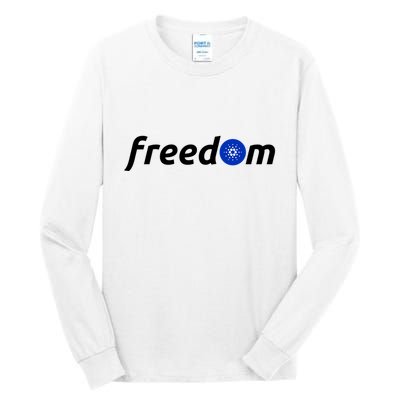 Cardano Freedom Cryptocurrency Tall Long Sleeve T-Shirt