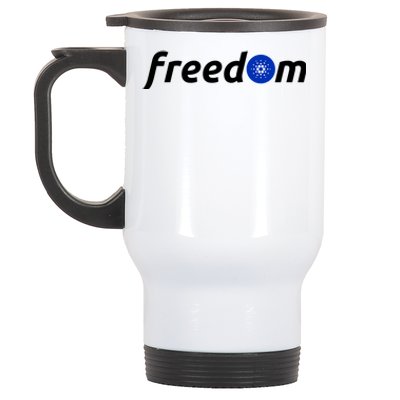 Cardano Freedom Cryptocurrency Stainless Steel Travel Mug