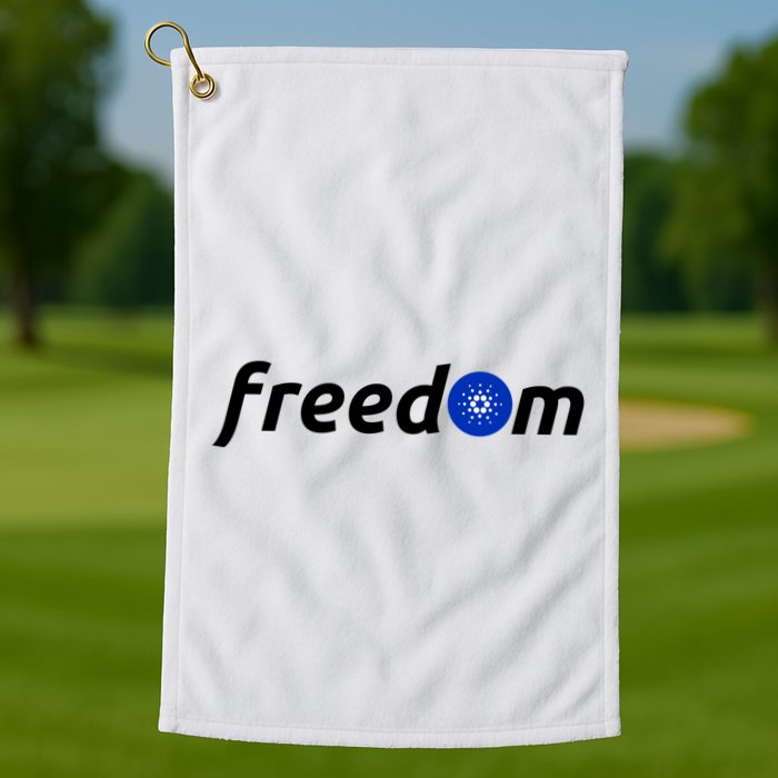 Cardano Freedom Cryptocurrency Golf Towel